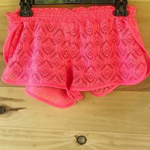 mesh swim cover up shorts